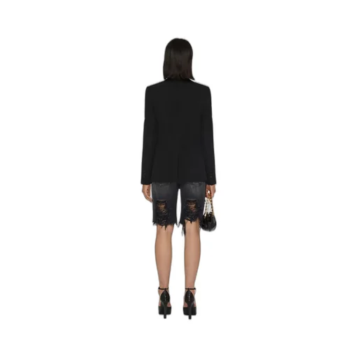 V-Neck Single-Breasted Jacket