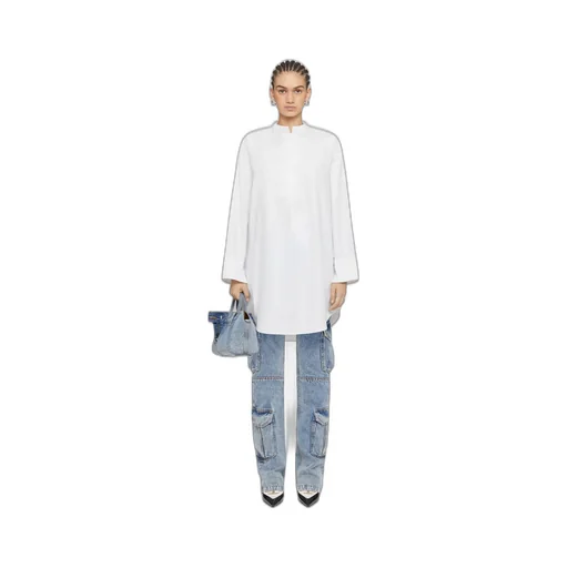 Collared Long-Sleeve Shirt Dress