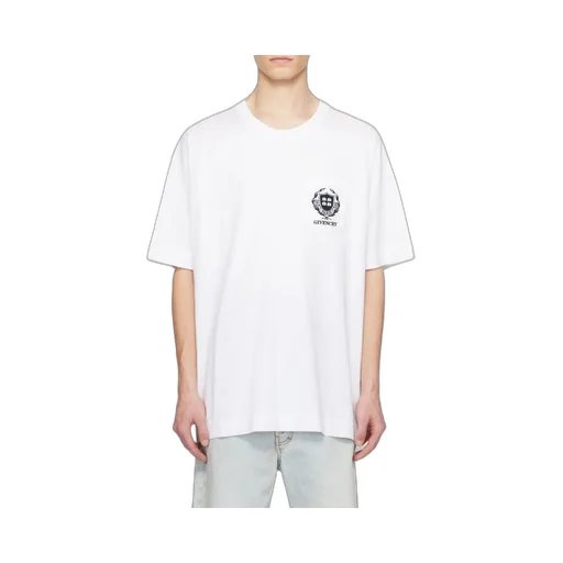 Crest Logo Embroidered T-Shirt
