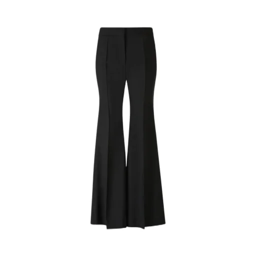 High-Waisted Flared Trousers