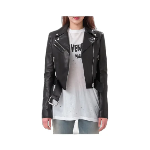 Logo Leather Jacket