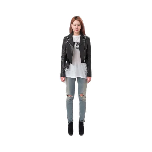 Logo Leather Jacket