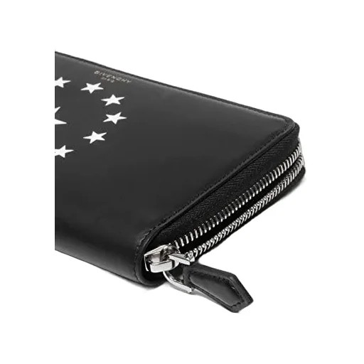 Star Printed Zipper Wallet