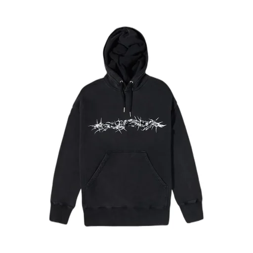 Barbed Wire Printed Hoodie