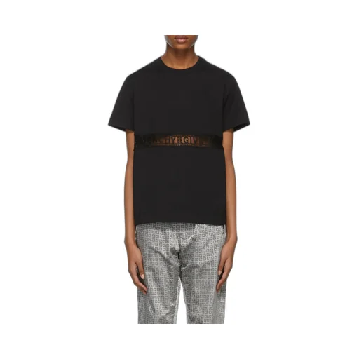 T-Shirt With Lace Webbing