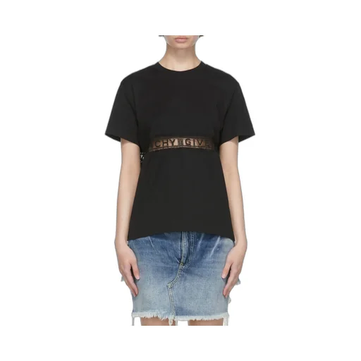 T-Shirt With Lace Webbing