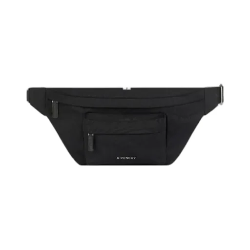 Logo Plaque Zipped Belt Bag