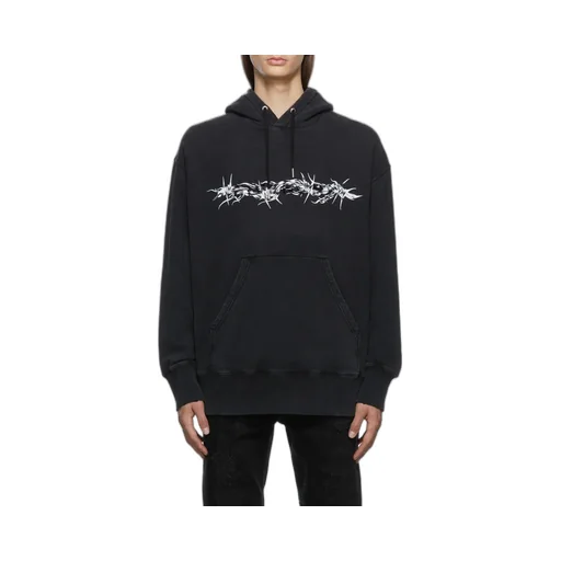 Barbed Wire Printed Hoodie