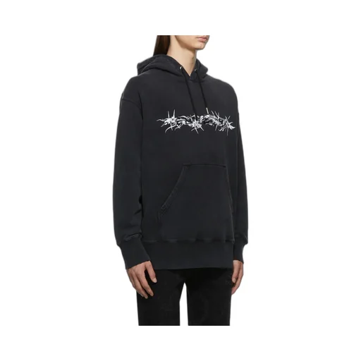 Barbed Wire Printed Hoodie