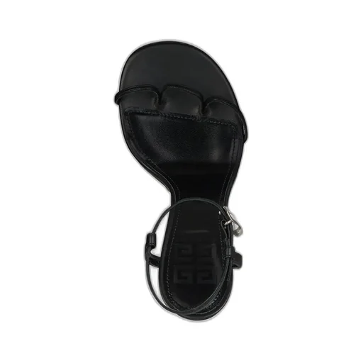 Buckle-Fastening Leather Sandals