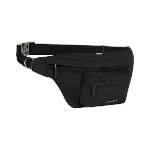Logo Plaque Zipped Belt Bag