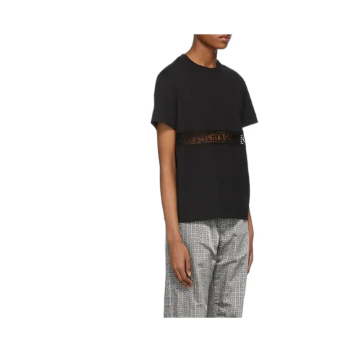 T-Shirt With Lace Webbing