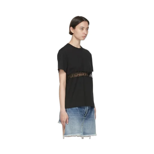 T-Shirt With Lace Webbing