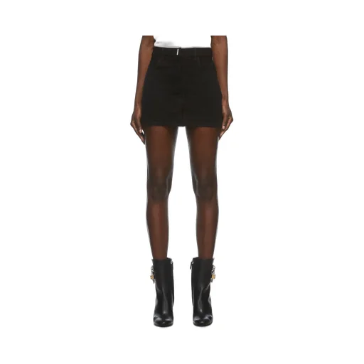 Mid-Rise Monogram Mini Skirt