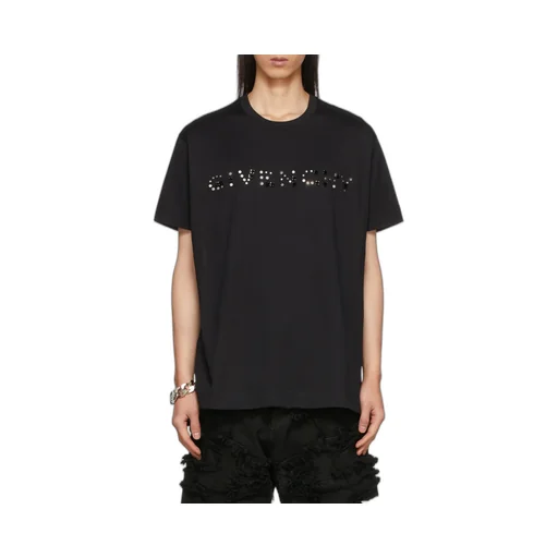 Logo Studded Crewneck T-Shirt