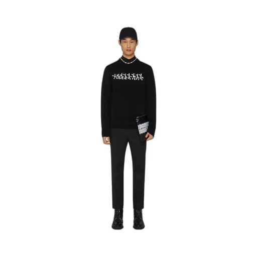 Graphic Printed Knit Jumper