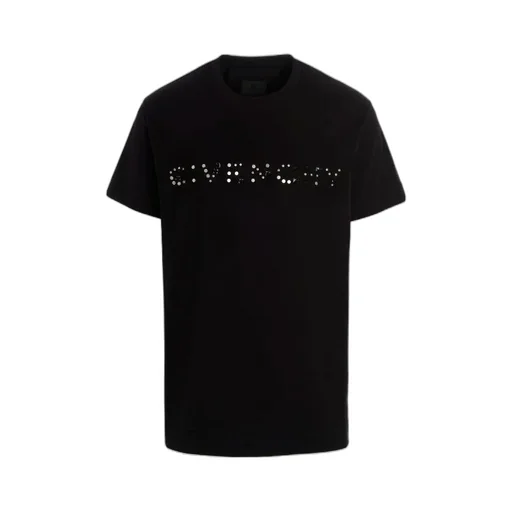 Logo Studded Crewneck T-Shirt