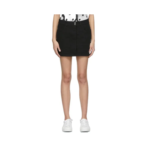 Mid-Rise Monogram Mini Skirt