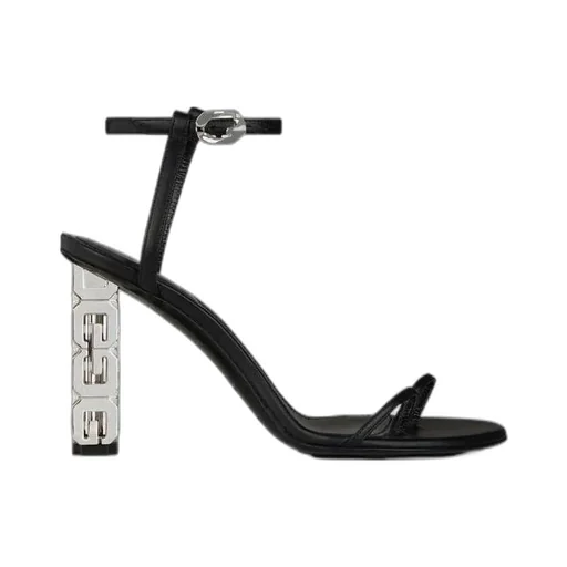 Buckle-Fastening Leather Sandals