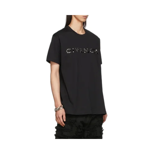 Logo Studded Crewneck T-Shirt