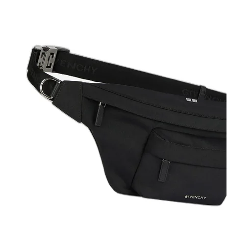 Logo Plaque Zipped Belt Bag