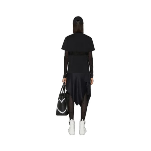 T-Shirt With Lace Webbing