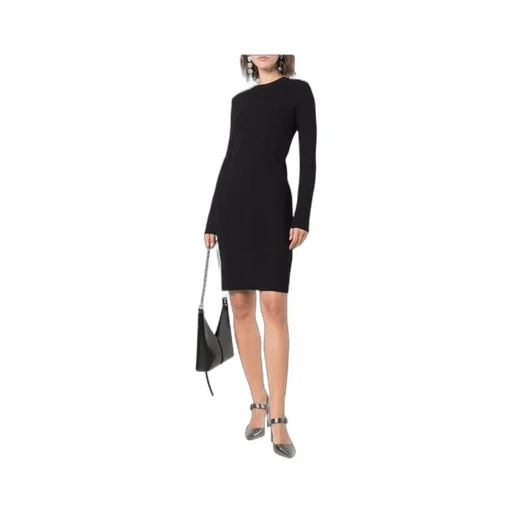 4G Jacquard Long-Sleeved Dress