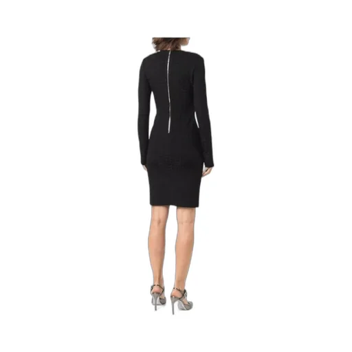 4G Jacquard Long-Sleeved Dress