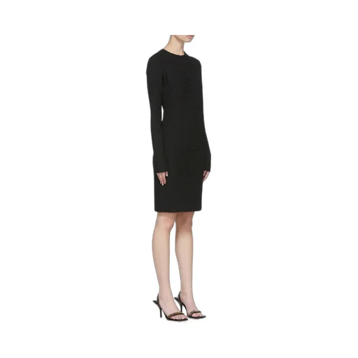 4G Jacquard Long-Sleeved Dress