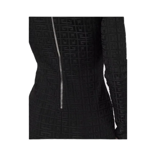 4G Jacquard Long-Sleeved Dress