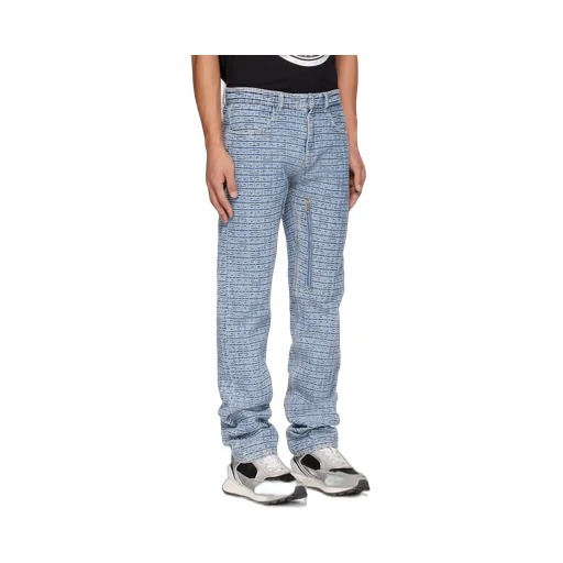 4G Monogram Straight-Leg Jeans