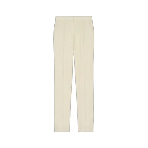 High-Waisted Slim-Fit Trousers
