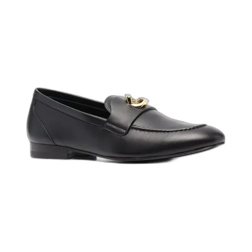 G Chain Leather Loafers