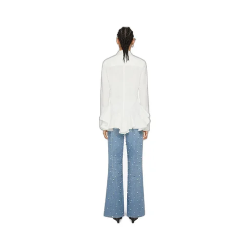 Flounces Poplin Shirt