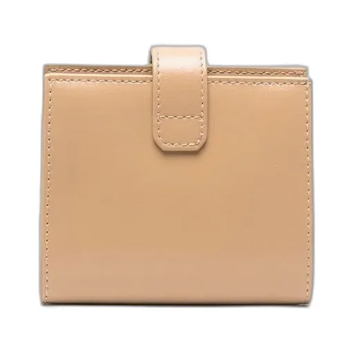 Logo-Plaque Leather Purse