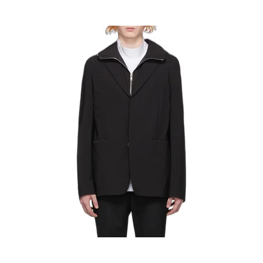 Single-Breasted Layered Blazer