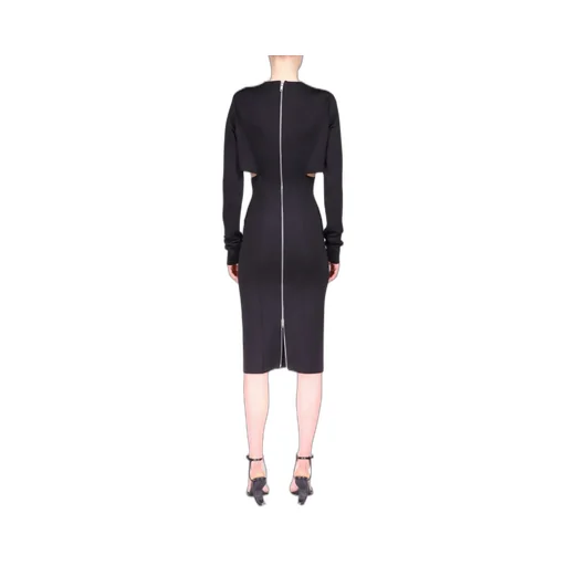Cut-Out Punto Milano Midi Dress