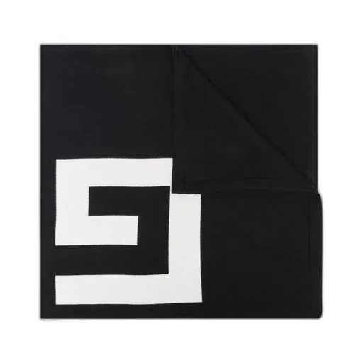 Logo Printed Knitted Scarf