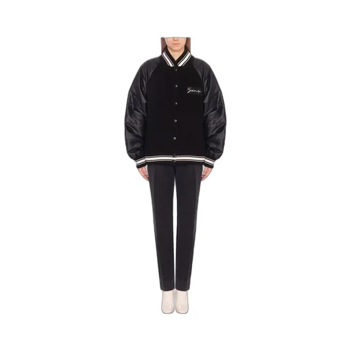 Ribbed Panel Bomber Jacket