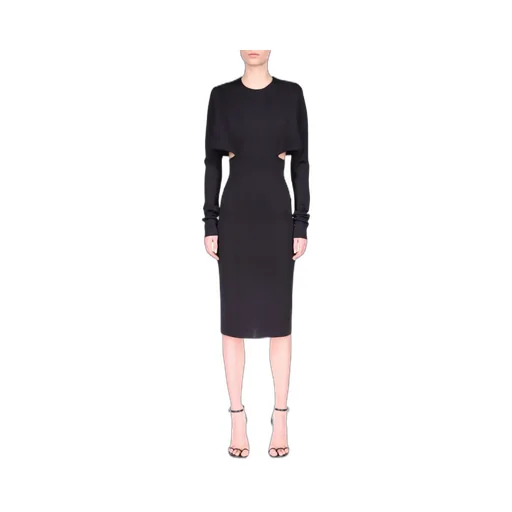 Cut-Out Punto Milano Midi Dress