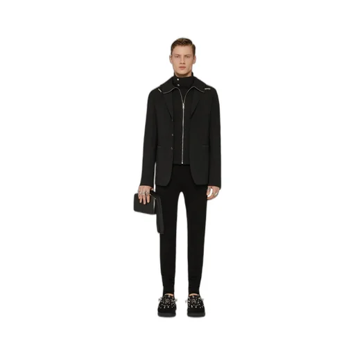 Single-Breasted Layered Blazer
