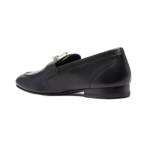 G Chain Leather Loafers