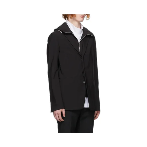 Single-Breasted Layered Blazer