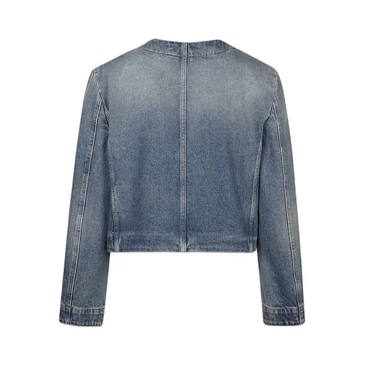 Chain-Detailed Denim Jacket