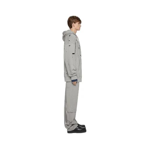 Oversized Hoodie In Destroyed Fleece
