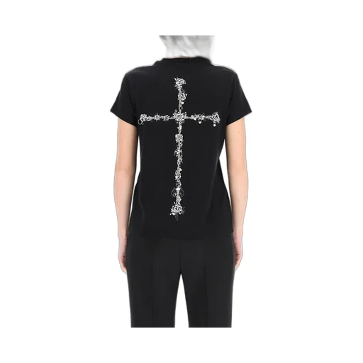 Metallic-Embroidery T-Shirt