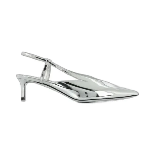 Mirrored Slingback Pumps