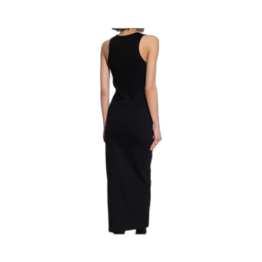 Logo Plaque Slip Dress