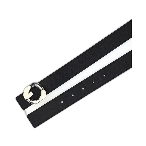 G Chain Buckle Leather Belt