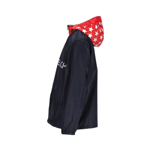 Logo Printed Hooded Windbreaker